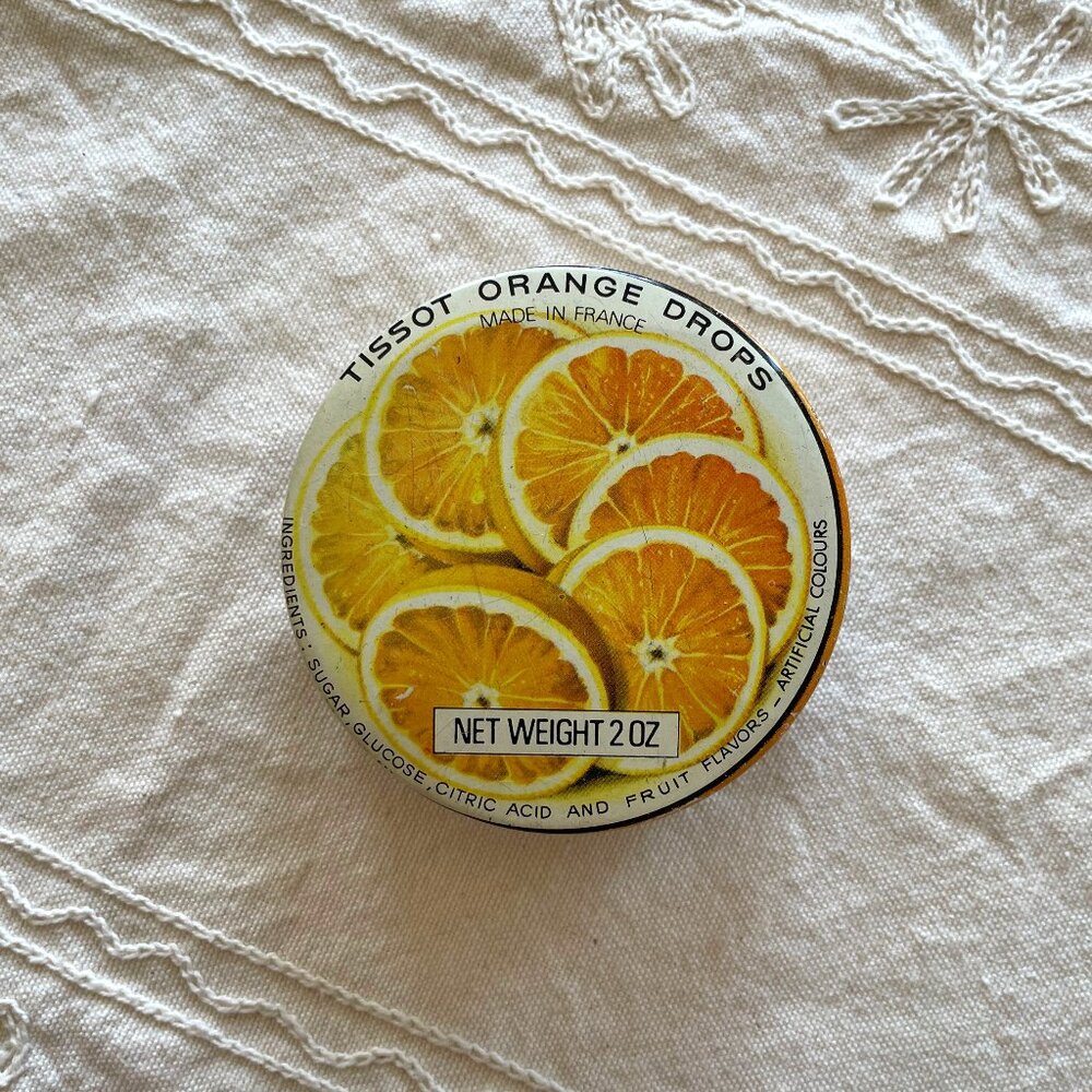Tissot Orange Drops Tin Box